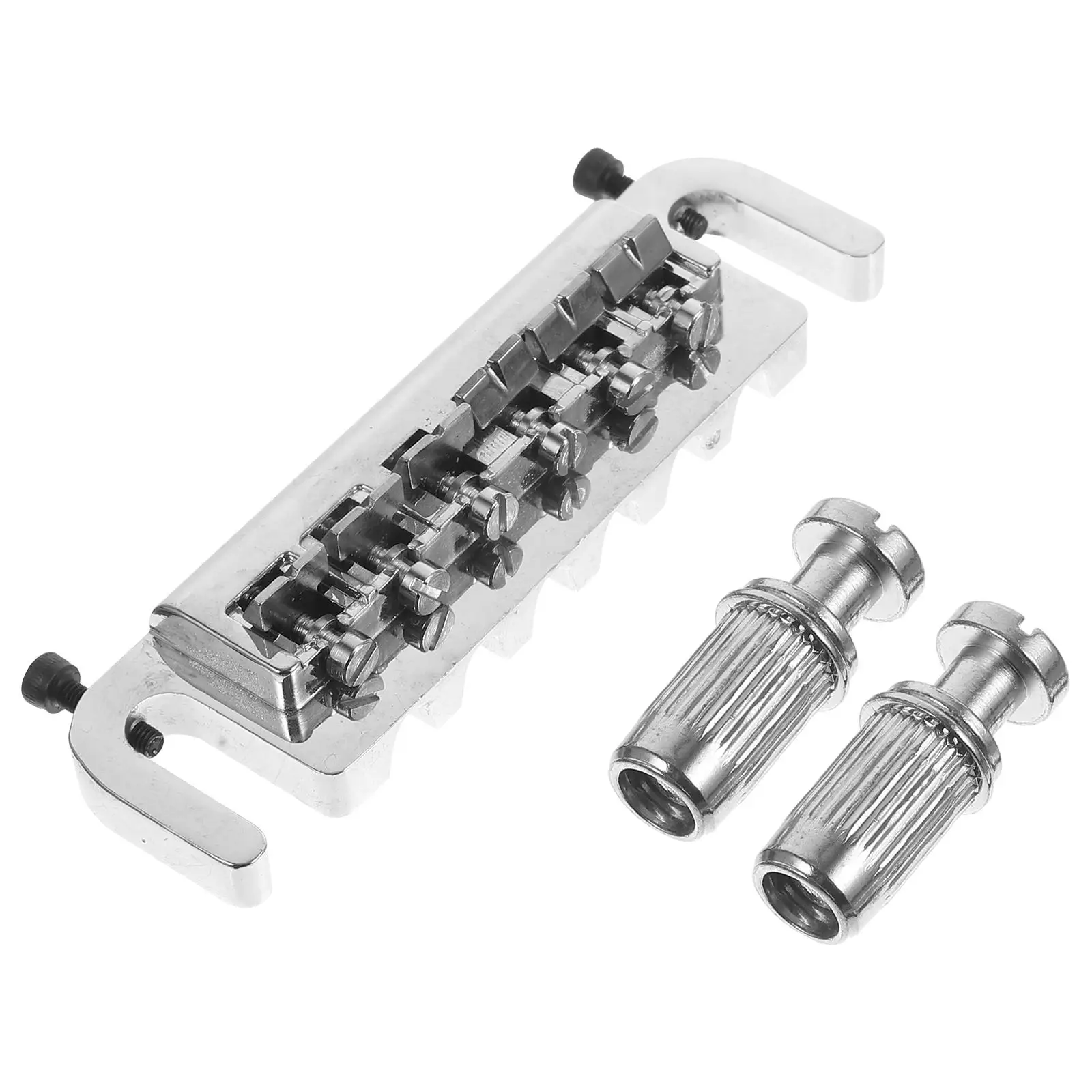 Wraparound Roller Bridge Saddle Tailpiece for Style Electric Guitar Replacement Parts Accessories (Silver)
Wraparound Roller Bridge Saddle Tailpiece for Style Electric Guitar Replacement Parts Accessories (Silver)
