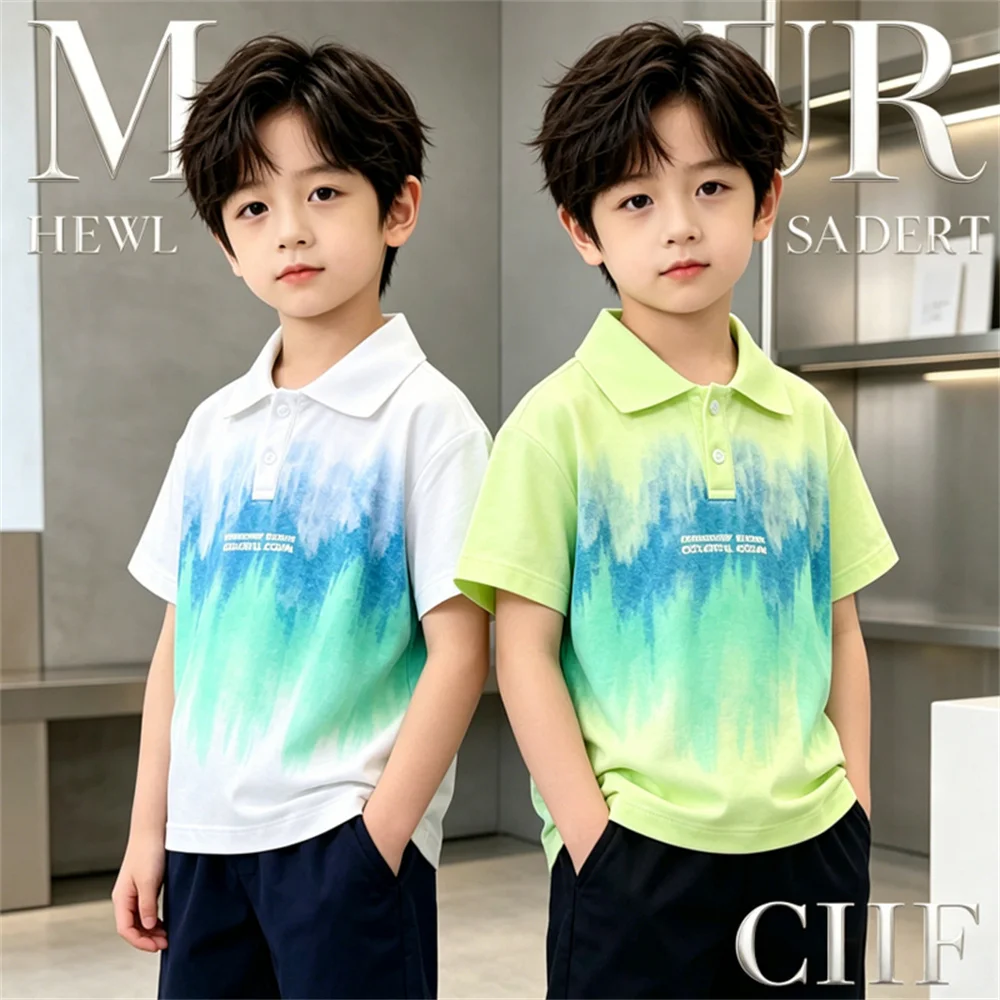 2026 Summer Toddler Kids Polo Collar Tee Tops For Boys Fashion Cotton Gradient Poloshirt Teenage Children Polo Clothes 2-13Years
2026 Summer Toddler Kids Polo Collar Tee Tops For Boys Fashion Cotton Gradient Poloshirt Teenage Children Polo Clothes 2-13Years