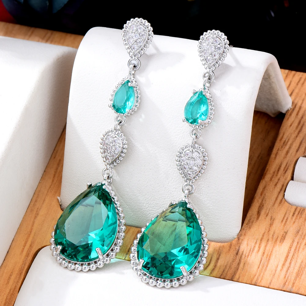 Soramoore 4 Colors Luxury Drop Earrings High Quality Cubic Zirconia European Wedding Party Show Best Gift Jewelry New Original
Soramoore 4 Colors Luxury Drop Earrings High Quality Cubic Zirconia European Wedding Party Show Best Gift Jewelry New Original