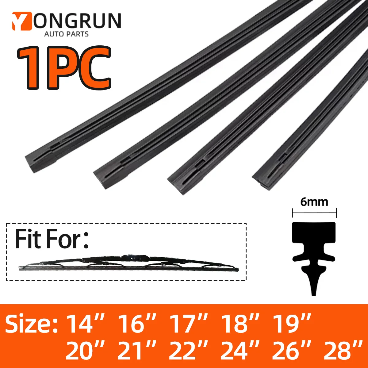 YONGRUN 1 шт. резиновая полоса для стеклоочистителей автомобиля резиновая полоса 14 дюймов 16 дюймов 17 дюймов 18 дюймов 19 дюймов 20 дюймов 21 дюймов 22 дюйма 24 дюйма 26 дюймов 28 дюймов подходит для дворников с железной рамой
YONGRUN 1 шт. резиновая полоса для стеклоочистителей автомобиля резиновая полоса 14 дюймов 16 дюймов 17 дюймов 18 дюймов 19 дюймов 20 дюймов 21 дюймов 22 дюйма 24 дюйма 26 дюймов 28 дюймов подходит для дворников с железной рамой