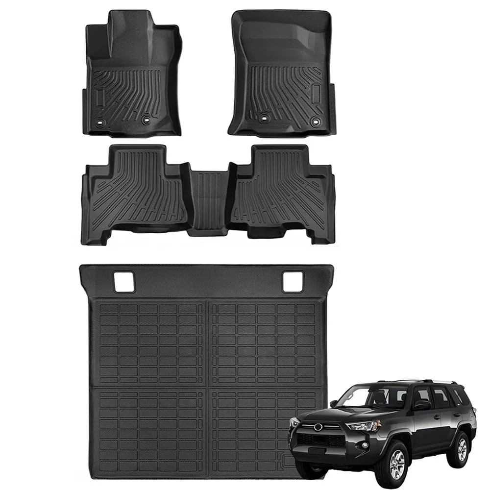 Комплект из 4 ковриков для пола и 4 ковриков для багажника из TPE для Toyota 4Runner 2020-2024 гг.
Комплект из 4 ковриков для пола и 4 ковриков для багажника из TPE для Toyota 4Runner 2020-2024 гг.