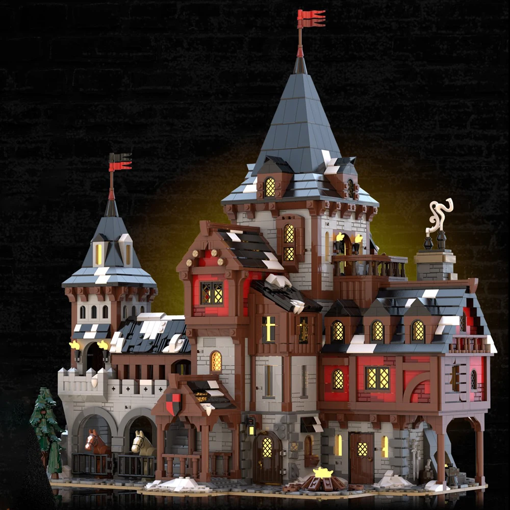 3988 шт. MOC, хит продаж, серия Fortress, замок «Король волка», строительная модель, сделай сам, строительные блоки, сборная игрушка, детский подарочный набор для мальчиков
3988 шт. MOC, хит продаж, серия Fortress, замок «Король волка», строительная модель, сделай сам, строительные блоки, сборная игрушка, детский подарочный набор для мальчиков