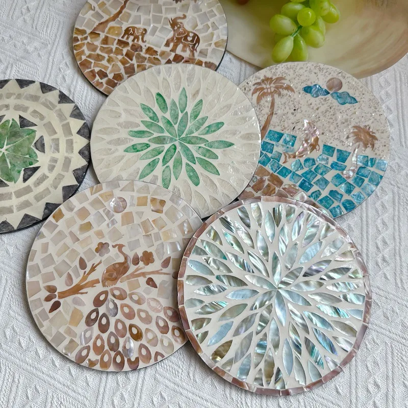 Round Shell Heat Insulation Dining Mat Light Luxury European Table Mat Round Tray
Round Shell Heat Insulation Dining Mat Light Luxury European Table Mat Round Tray
