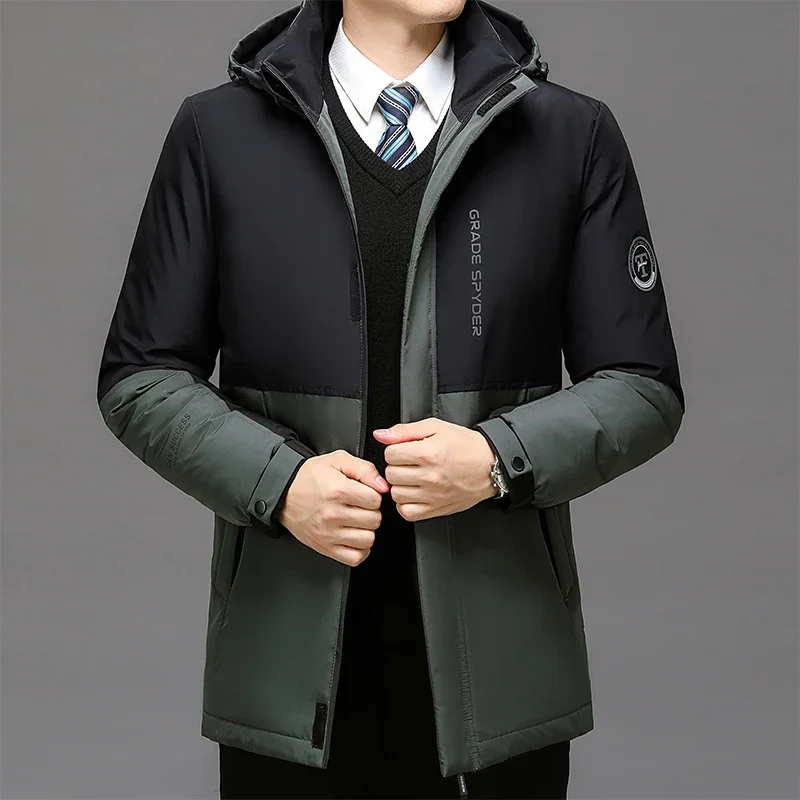 Men Slim Fit Warm Thicken Jacket Outwear Windproof Coat Hooded Cotton-padded Fashion Men Long Warm Parkas Male Pure Cotton Parka
Men Slim Fit Warm Thicken Jacket Outwear Windproof Coat Hooded Cotton-padded Fashion Men Long Warm Parkas Male Pure Cotton Parka