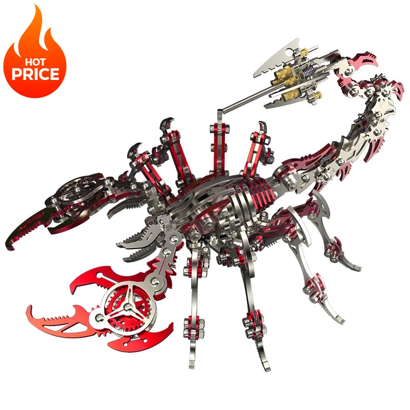 Механическая модель скорпиона — подвижный металлический набор головоломок, реалистичная игрушка для сборки своими руками
Механическая модель скорпиона — подвижный металлический набор головоломок, реалистичная игрушка для сборки своими руками