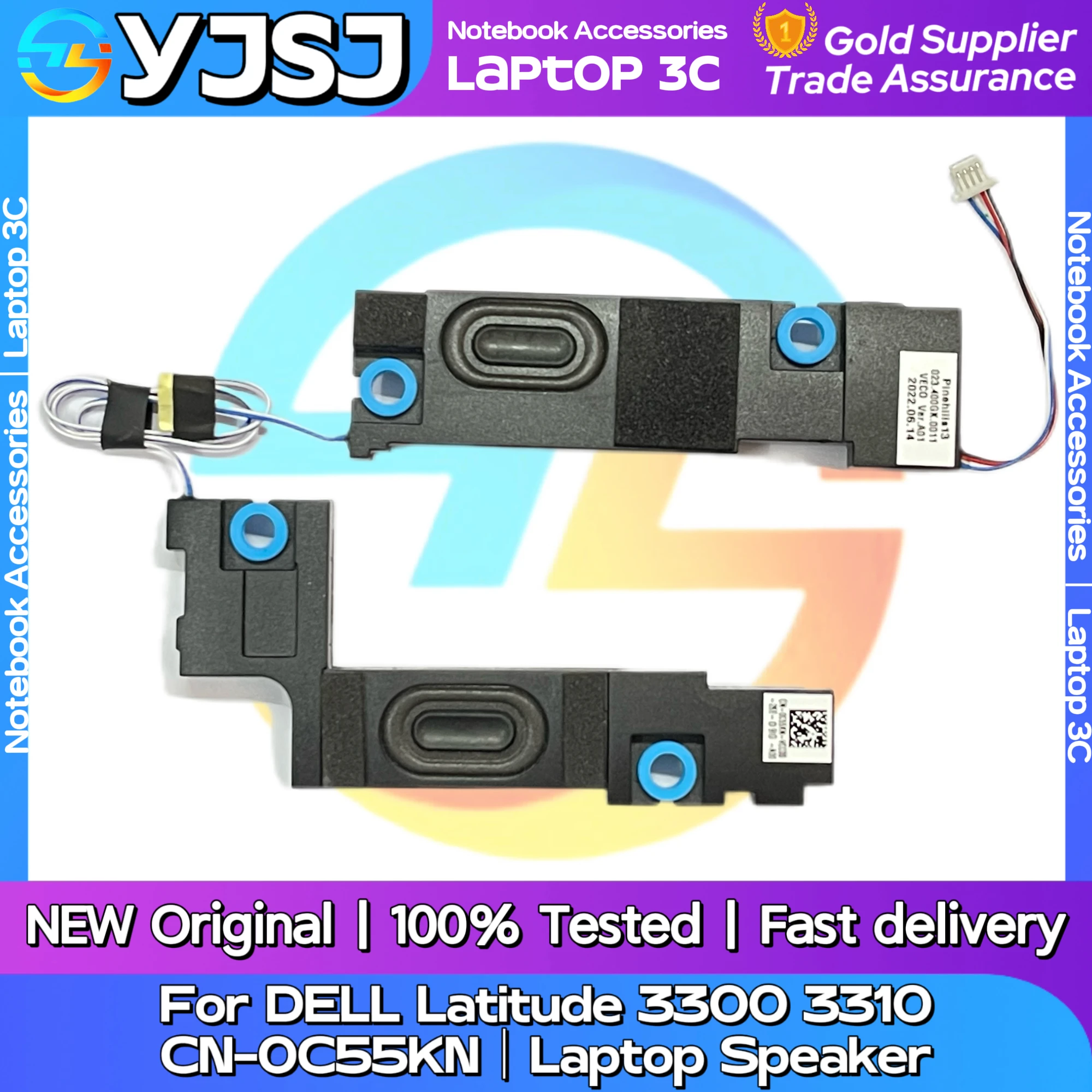 New Original Laptop Notebook Audio Speaker For DELL Latitude 3300 3310 built-in speaker horn audio CN-0C55KN 
New Original Laptop Notebook Audio Speaker For DELL Latitude 3300 3310 built-in speaker horn audio CN-0C55KN