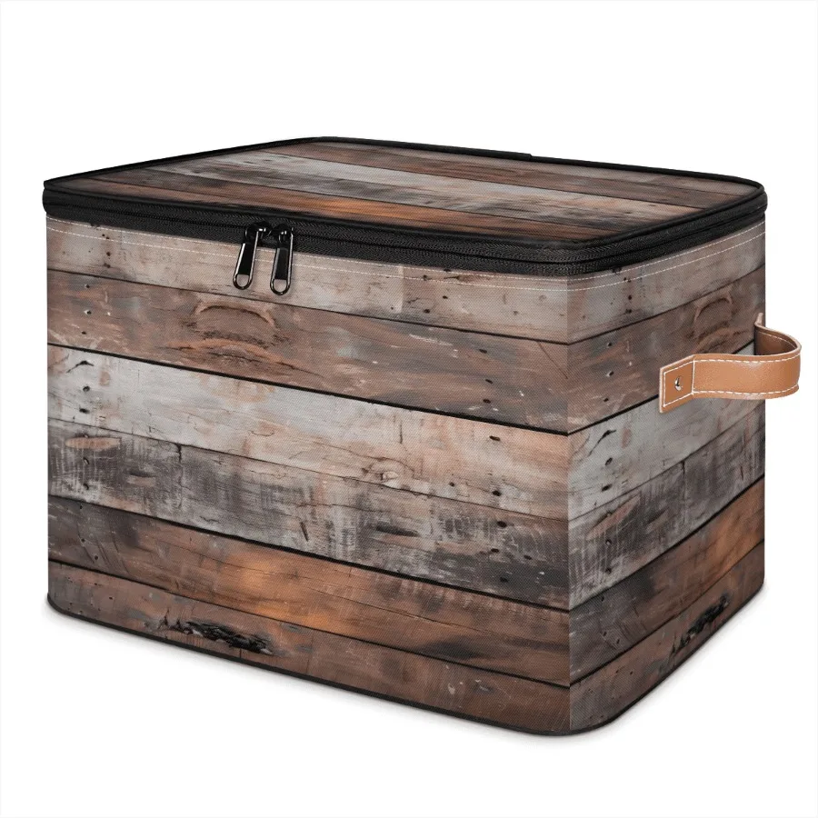 Old Barn Door Wooden Pattern Fabric Storage Bins with Lids, Foldable Storage Boxes Washable Storage Cube, Closet Bedroom Home O
Old Barn Door Wooden Pattern Fabric Storage Bins with Lids, Foldable Storage Boxes Washable Storage Cube, Closet Bedroom Home O