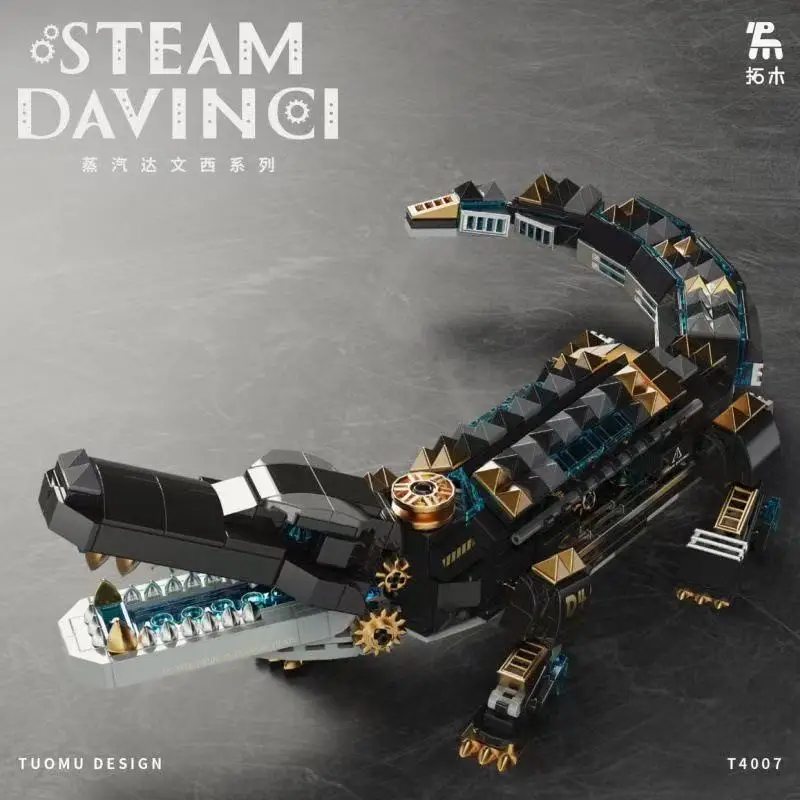 New bionic mechanical biology Da Vinci animal model crocodile assembled building block toys steampunk style children's Christmas
New bionic mechanical biology Da Vinci animal model crocodile assembled building block toys steampunk style children's Christmas