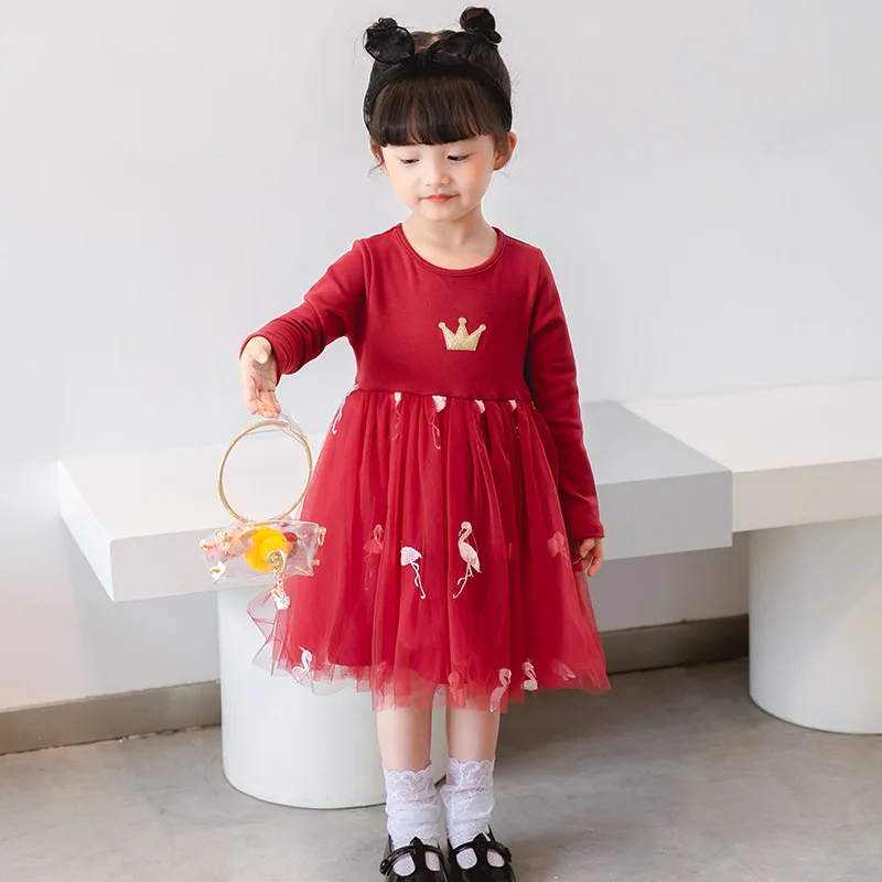 Girls' Autumn Patchwork Dress Flamingo Children's Tulle Dress Baby Mesh Skirt
Girls' Autumn Patchwork Dress Flamingo Children's Tulle Dress Baby Mesh Skirt