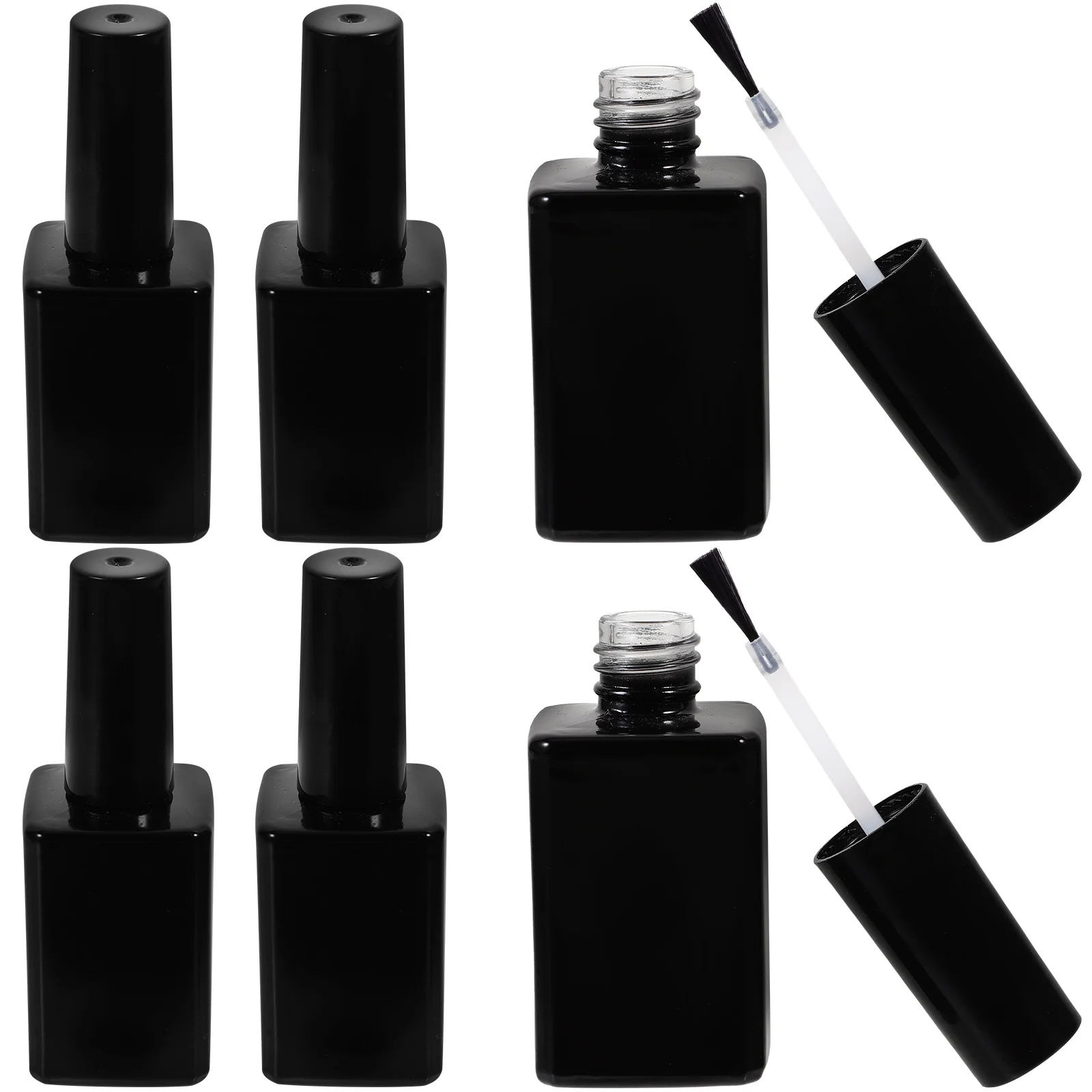 6 Pcs Armor Bottle Fingernail Polish Bottles The Gel Mini Glass Outdoor Empty Black Portable
6 Pcs Armor Bottle Fingernail Polish Bottles The Gel Mini Glass Outdoor Empty Black Portable