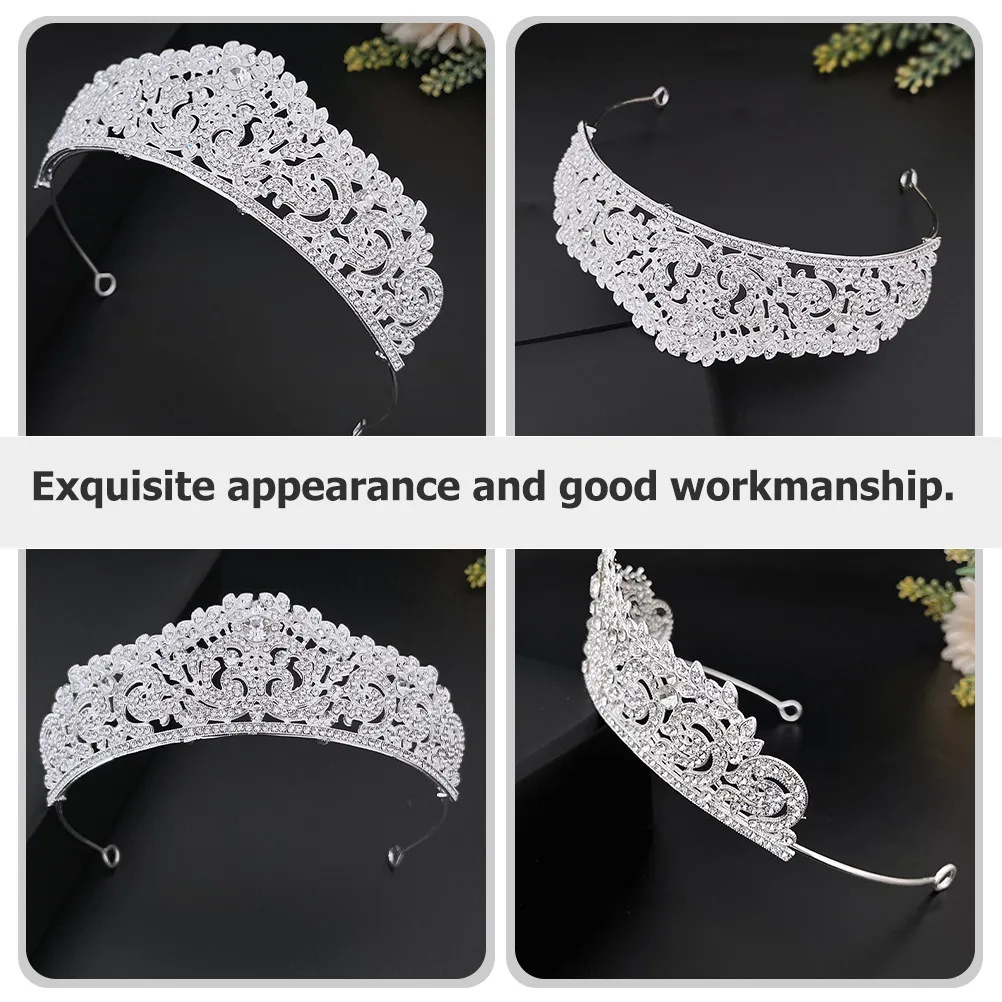 Exquisite Rhinestone Bride Tiara Elegant Lightweight Bridal Headdress for Wedding Proposal Photo Party Decoration Crown-Shaped
Exquisite Rhinestone Bride Tiara Elegant Lightweight Bridal Headdress for Wedding Proposal Photo Party Decoration Crown-Shaped