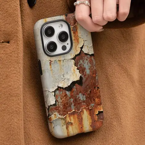 2 IN 1 Ins Rotto Ruggine Vento Cassa Del Telefono Per Samsung S25 S24 S23 S22 S21 Plus Ultra S24 S20 FE A16 15 26 A36 A56 Pellicola shell copertura