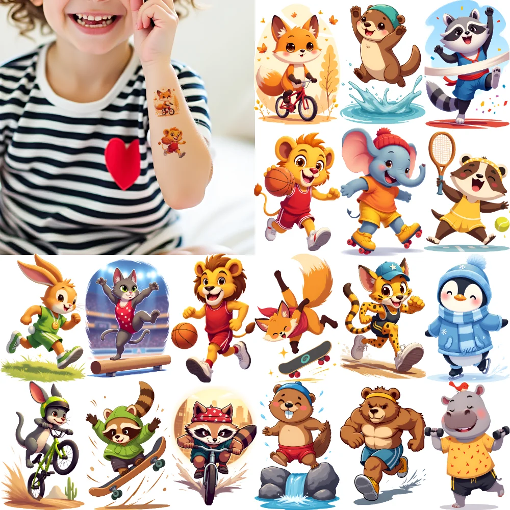 54pcs Temporary Tattoo Animal Stickers Waterproof Long-lasting Body Stickers Sports Stickers Anime For Cheeks Girls Arms
54pcs Temporary Tattoo Animal Stickers Waterproof Long-lasting Body Stickers Sports Stickers Anime For Cheeks Girls Arms