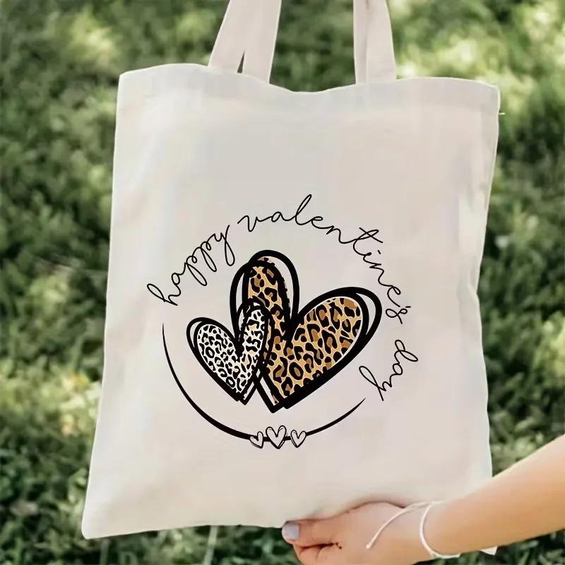 1pc Lightweight Reusable Canvas Tote Bag Lucky Valentine'S Day Heart for Daily Commute, Travel, and Casual Use, Casual Tote Bag
1pc Lightweight Reusable Canvas Tote Bag Lucky Valentine'S Day Heart for Daily Commute, Travel, and Casual Use, Casual Tote Bag