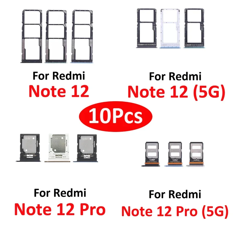 10Pcs For Redmi Note 12 Pro Plus 5G 12s Phone SIM SD Card Tray SIM Chip Slot Holder Drawer Pocket
10Pcs For Redmi Note 12 Pro Plus 5G 12s Phone SIM SD Card Tray SIM Chip Slot Holder Drawer Pocket