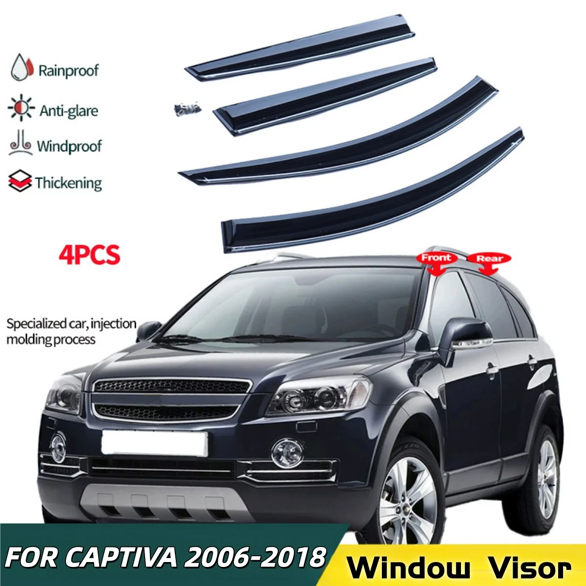 Thickening Side Window Deflectors For Chevrolet Captiva 2006-2011 2012 2013 2014 2015 Rainproof Window Visor Weathershield
Thickening Side Window Deflectors For Chevrolet Captiva 2006-2011 2012 2013 2014 2015 Rainproof Window Visor Weathershield