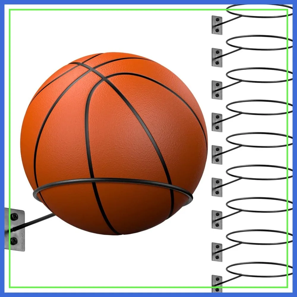 10 Pack Ball Holder Wall Mount Metal Basketball Display Rack for Sports Room Decor Football Volleyball Soccer 5.3 Inch
10 Pack Ball Holder Wall Mount Metal Basketball Display Rack for Sports Room Decor Football Volleyball Soccer 5.3 Inch