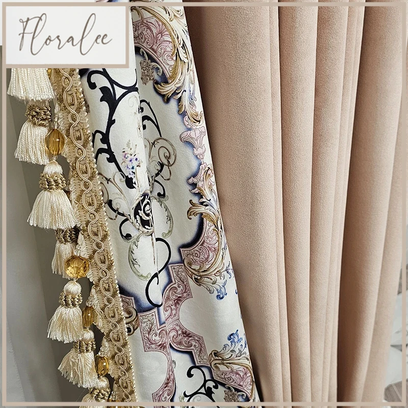 Customized New Pink Jacquard Splicing Velvet Thickened Curtains For Living Room Bedroom French Window Balcony Villa
Customized New Pink Jacquard Splicing Velvet Thickened Curtains For Living Room Bedroom French Window Balcony Villa