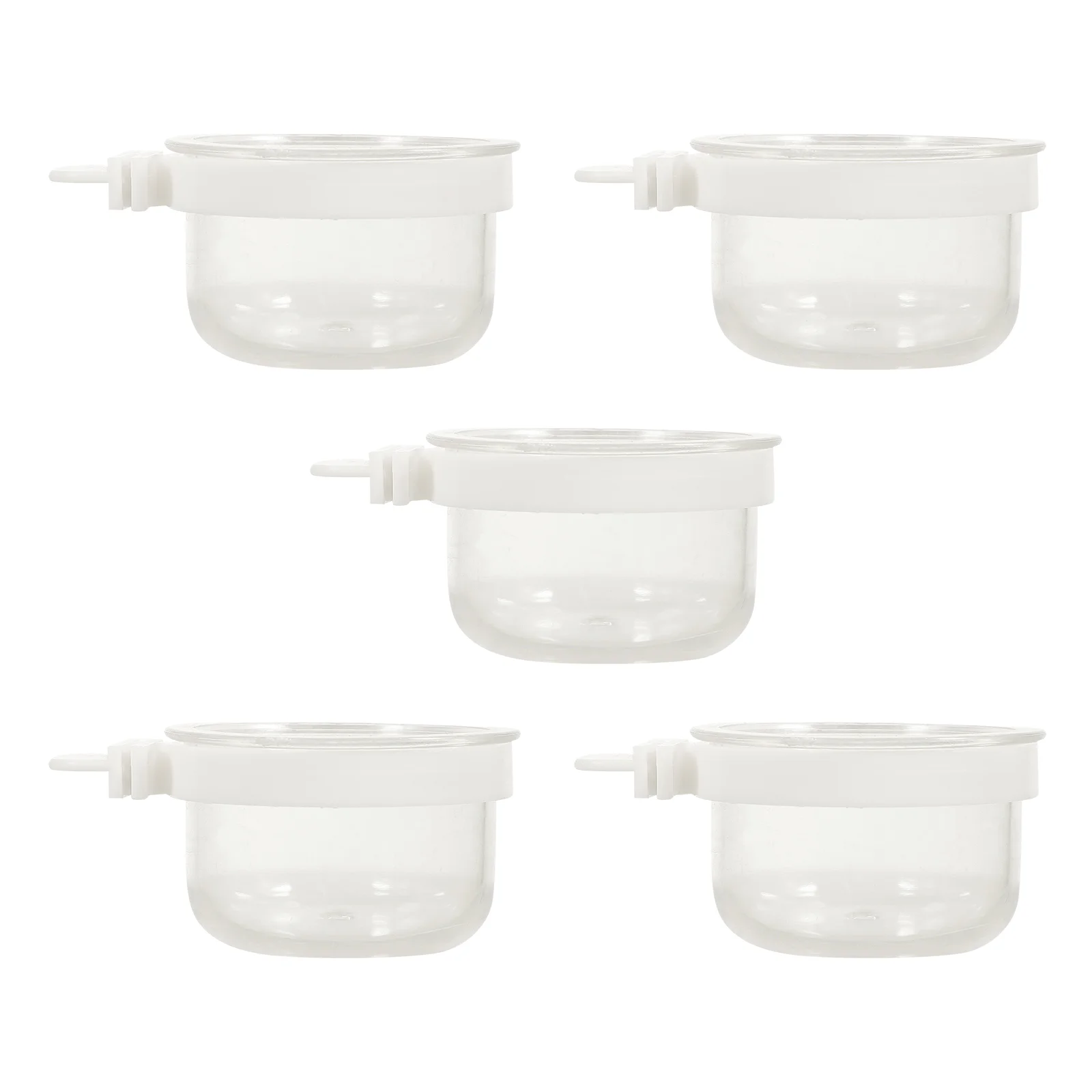 5 Pcs Bird Cage Food Dish Parrot Feeding Box Feeders Accessory Container Clear Transparent Acrylic
5 Pcs Bird Cage Food Dish Parrot Feeding Box Feeders Accessory Container Clear Transparent Acrylic