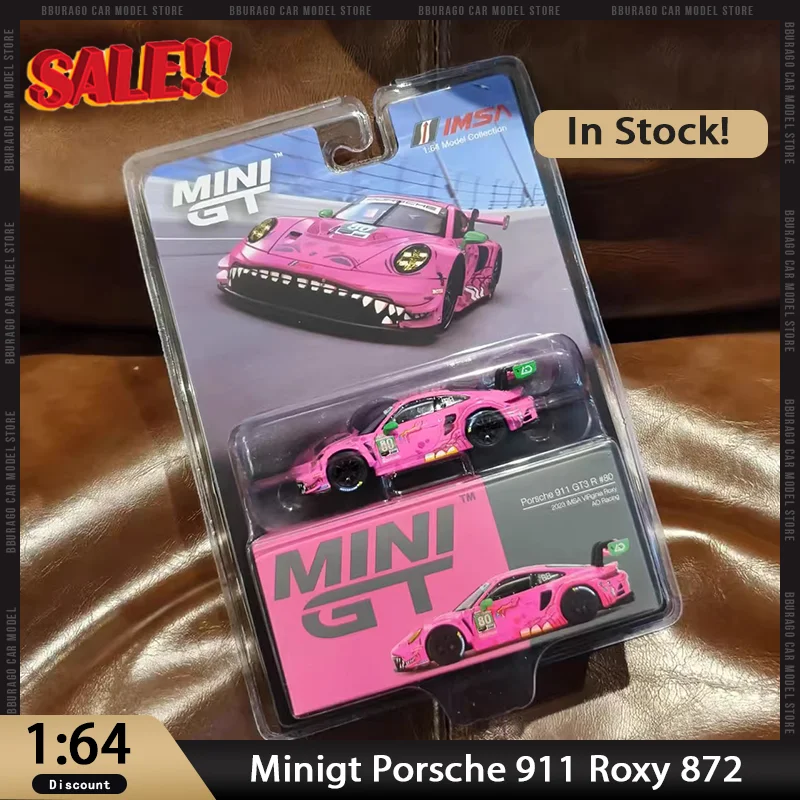 Новинка в наличии Minigt 1:64 Porsche 911 GT3 R 872 713 IMSA Автомобиль из сплава, миниатюрные литые под давлением мини-функции Porsche, украшения, игрушка на заказ 
Новинка в наличии Minigt 1:64 Porsche 911 GT3 R 872 713 IMSA Автомобиль из сплава, миниатюрные литые под давлением мини-функции Porsche, украшения, игрушка на заказ