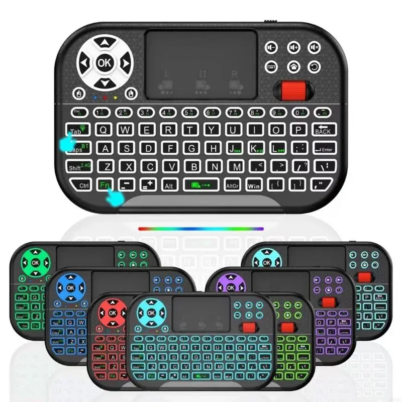 Ergonomic Double Mode 2.4G Bluetooth-Compatible Keyboard With Builts In Touchpads For TV Computer And Tablet 896C
Ergonomic Double Mode 2.4G Bluetooth-Compatible Keyboard With Builts In Touchpads For TV Computer And Tablet 896C