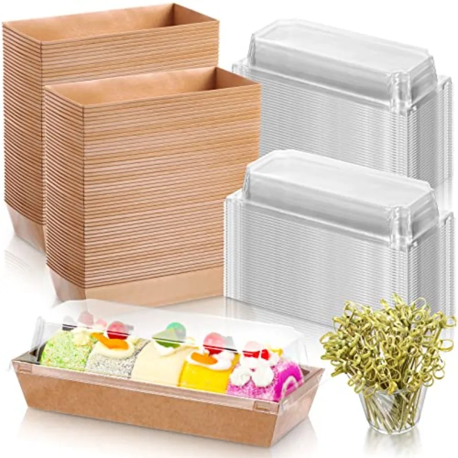 200 Paper Charcuterie Sandwich Box with Clear Lids and Cocktail Picks Set 100 Pcs 7.5'' Disposable Food Container 100 Skewers f
200 Paper Charcuterie Sandwich Box with Clear Lids and Cocktail Picks Set 100 Pcs 7.5'' Disposable Food Container 100 Skewers f