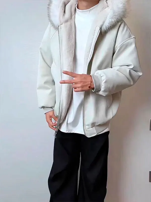 American Retro Thiened ort Leather Jaet Men's Winter Warm Coat Mountain Eagle Cotton irt Cleanfit Hooded Casual Wear
American Retro Thiened ort Leather Jaet Men's Winter Warm Coat Mountain Eagle Cotton irt Cleanfit Hooded Casual Wear