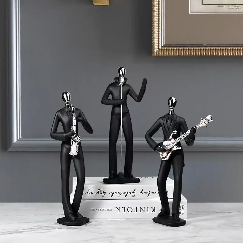 Black abstract music movement human statue resin figurine for living room, office, music room, home decoration, display piece
Black abstract music movement human statue resin figurine for living room, office, music room, home decoration, display piece