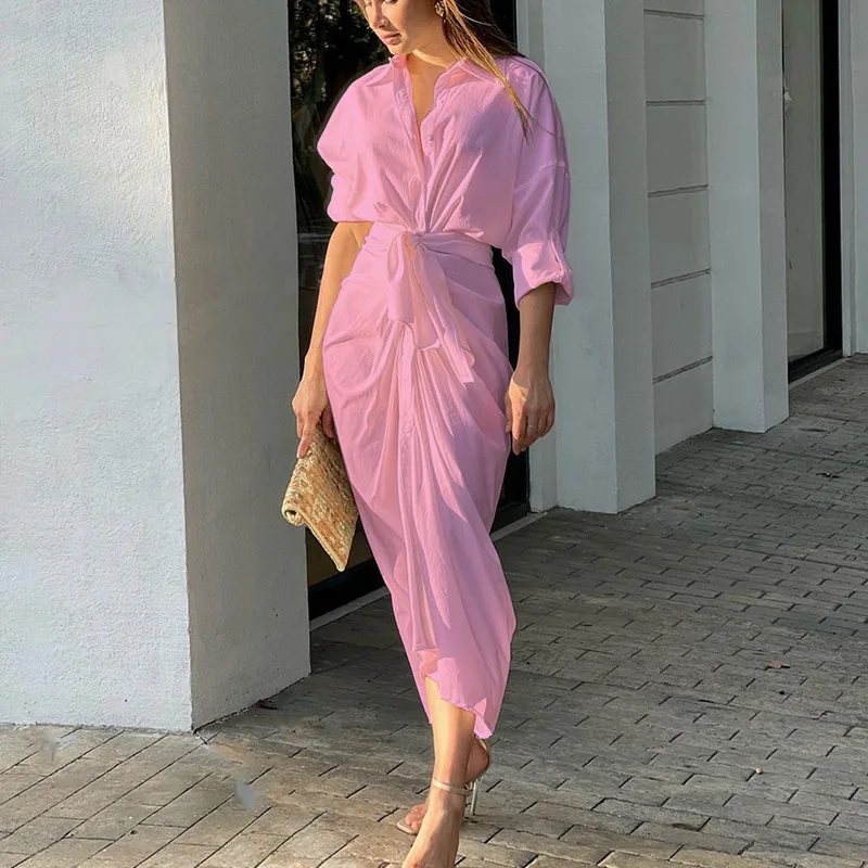 Sexy Summer irt Dr Women's Pure Color Folded Svel V-ne High Waist Long Dr A-line Skirt Polyester Material
Sexy Summer irt Dr Women's Pure Color Folded Svel V-ne High Waist Long Dr A-line Skirt Polyester Material
