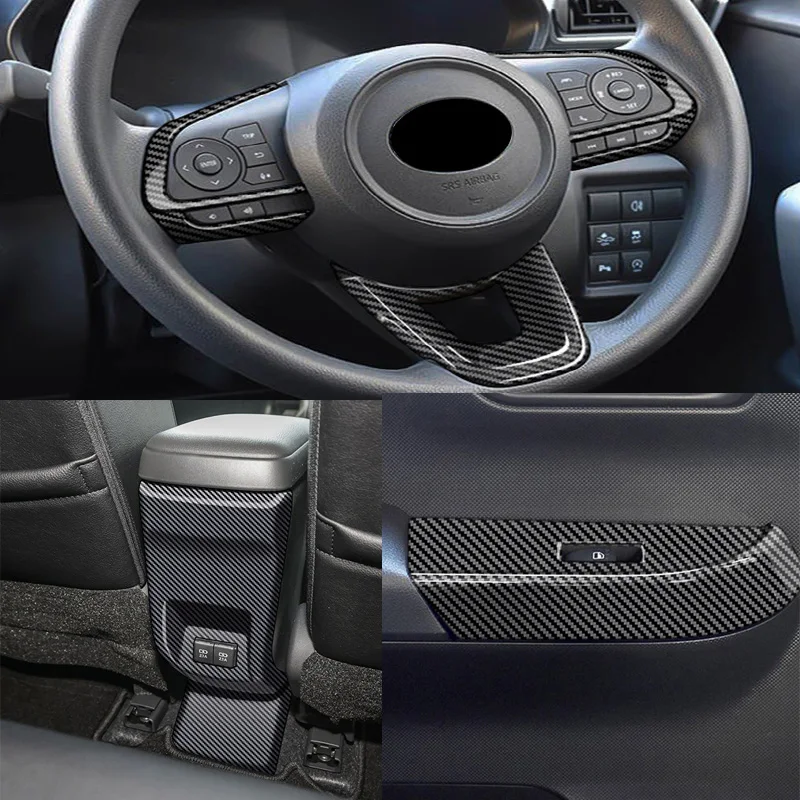 RHD для Toyota Raize A200 2020-2022 2023, аксессуары для интерьера из АБС-пластика, карбоновый переключатель окна, панель переключения передач, крышка рулевого колеса 
RHD для Toyota Raize A200 2020-2022 2023, аксессуары для интерьера из АБС-пластика, карбоновый переключатель окна, панель переключения передач, крышка рулевого колеса