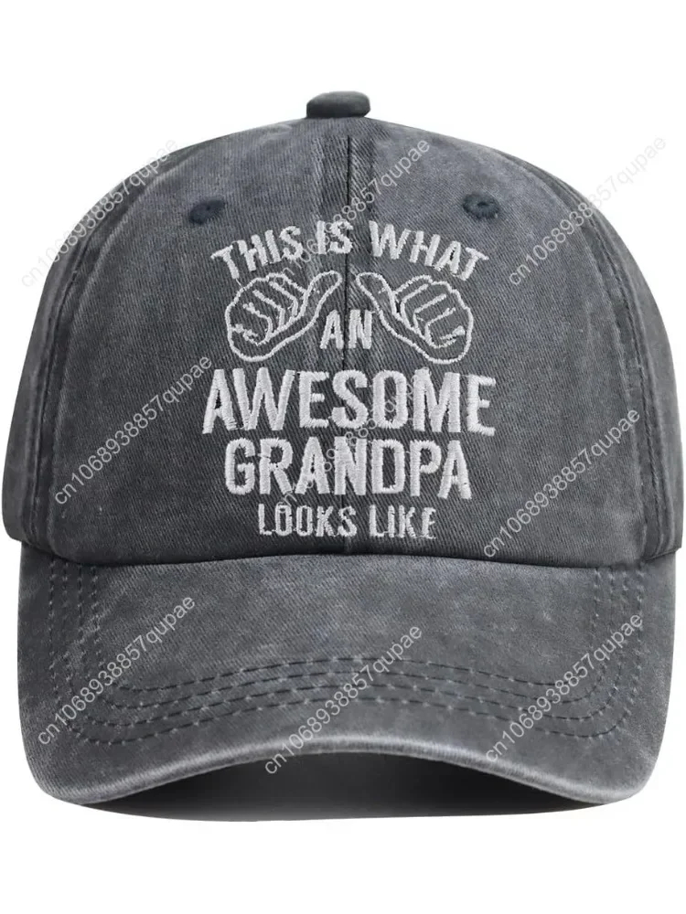 Grandpa Hats For Men, Adjustable Embroidered Wash Cotton Grandfather Birthday Baseball Cap Men Woman Outdoor Casual Party Headwe
Grandpa Hats For Men, Adjustable Embroidered Wash Cotton Grandfather Birthday Baseball Cap Men Woman Outdoor Casual Party Headwe