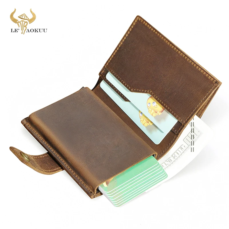 Hot Sale Crazy Horse Leather Travel Cash Card Photo Holder Case Front Pocket Organizer Wallet Mini Slim Purse For Men Male 1684
Hot Sale Crazy Horse Leather Travel Cash Card Photo Holder Case Front Pocket Organizer Wallet Mini Slim Purse For Men Male 1684