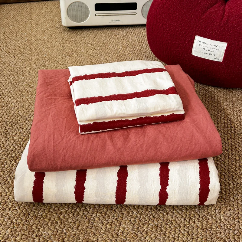 INS Style Stripe Series Soft Bedding Sets Duvet Cover Bedclothes Bedspread Pillowcases Flat Sheets Comforter Sets for Girls
INS Style Stripe Series Soft Bedding Sets Duvet Cover Bedclothes Bedspread Pillowcases Flat Sheets Comforter Sets for Girls