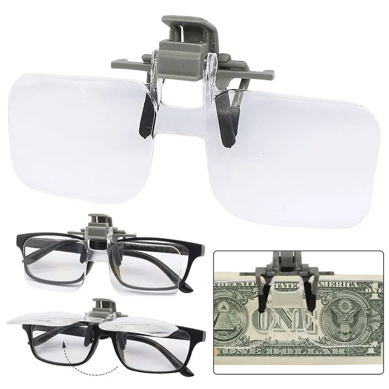 2X Reading Magnifying Glass with Clip Acrylic Glasses Magnifier Light-weight Embroidered Loupes Needlework Crafts Vision Aids
2X Reading Magnifying Glass with Clip Acrylic Glasses Magnifier Light-weight Embroidered Loupes Needlework Crafts Vision Aids