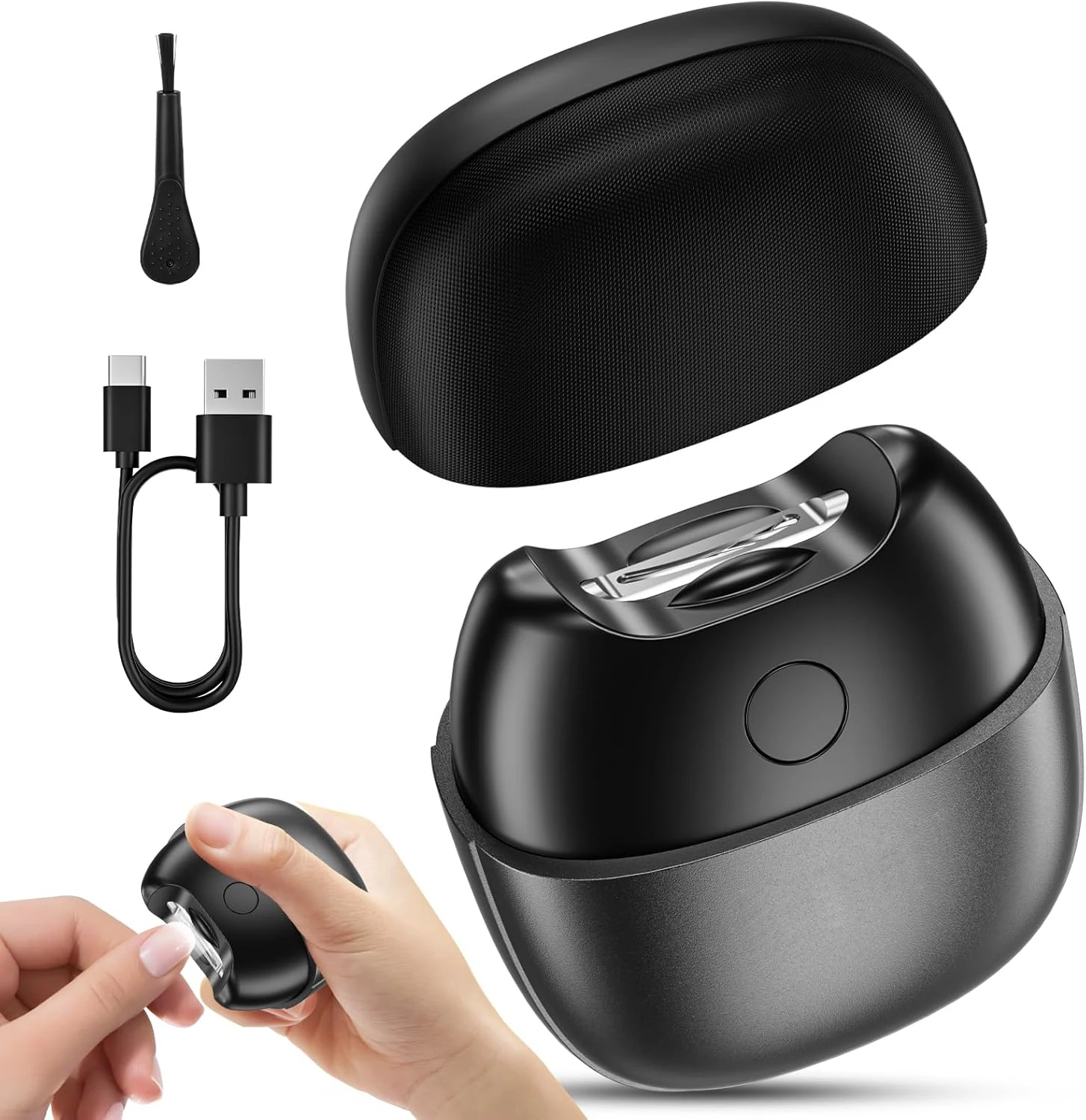 USB Rechargeable Electric Automatic Nail Clipper 2 Speeds Magnetic Cover & Nail Scraps Storage Plastic for Baby Finger
USB Rechargeable Electric Automatic Nail Clipper 2 Speeds Magnetic Cover & Nail Scraps Storage Plastic for Baby Finger