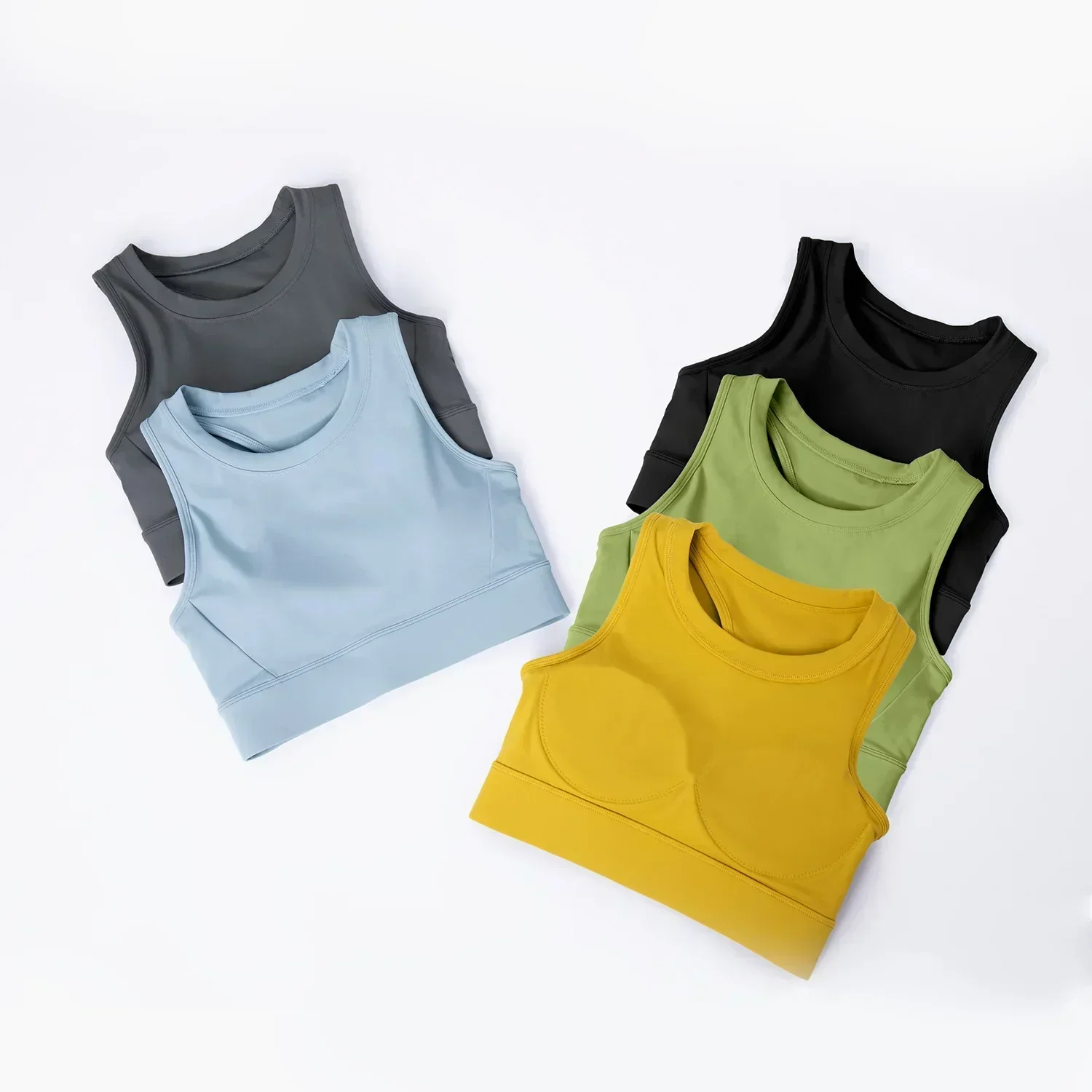 High Impact Sports Bra for Women - Spring/Summer Breathable Yoga Top with Anti-Shock Fixed Support
High Impact Sports Bra for Women - Spring/Summer Breathable Yoga Top with Anti-Shock Fixed Support