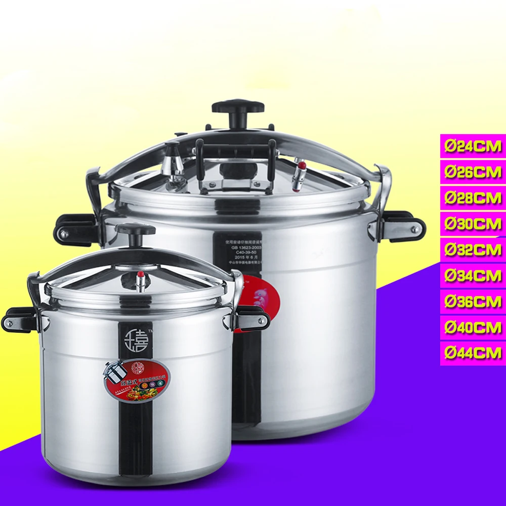 Pressure Cooker Commercial Aluminium Alloy Soup pot Kitchen Cookware Cooking pot Household Gas Induction Cooker Steamer Pot
Pressure Cooker Commercial Aluminium Alloy Soup pot Kitchen Cookware Cooking pot Household Gas Induction Cooker Steamer Pot
