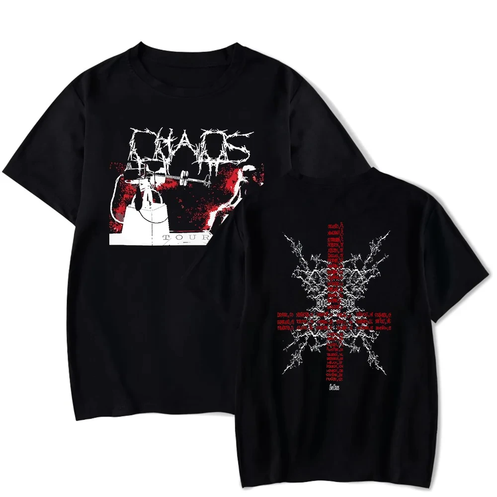 Футболка Ken Carson Merch Футболка A Great Chaos Merch 2025 Новый унисекс из чистого хлопка с короткими рукавами Уличная одежда Рэперский топ KenCarson
Футболка Ken Carson Merch Футболка A Great Chaos Merch 2025 Новый унисекс из чистого хлопка с короткими рукавами Уличная одежда Рэперский топ KenCarson