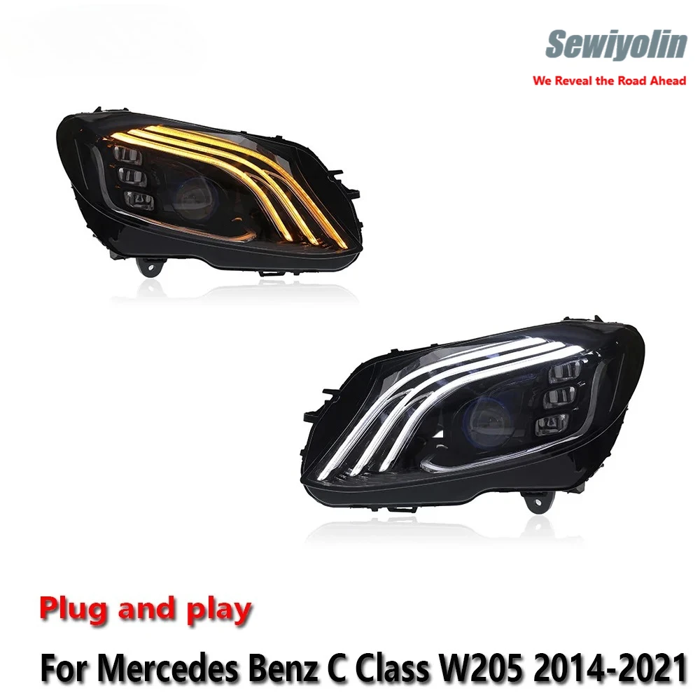 Светодиодные фары для Mercedes-Benz W205 2014-2021 C180: противотуманные фары, ДХО, стоп-сигналы, указатели поворота, подключение Plug and Play
Светодиодные фары для Mercedes-Benz W205 2014-2021 C180: противотуманные фары, ДХО, стоп-сигналы, указатели поворота, подключение Plug and Play
