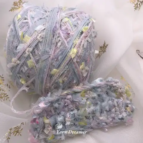 100g Fancy Glitter Yarn for Crochet Hyuna Bag Knitting Yarn chunky Blended Yarns for Knitting and Crochet Thread sequin yarnie