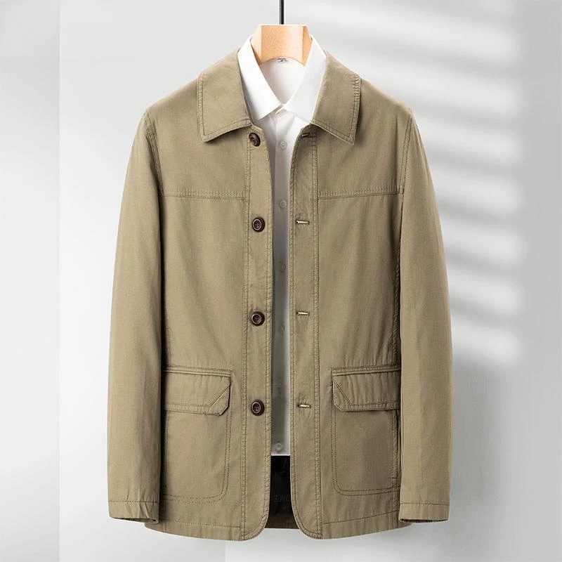 Brand Top Quality Spring Men's Trench Coat Solid Cotton Mid-length Casual Business Lapel Windbreak Jacket Mens Coats 2024 Q583
Brand Top Quality Spring Men's Trench Coat Solid Cotton Mid-length Casual Business Lapel Windbreak Jacket Mens Coats 2024 Q583