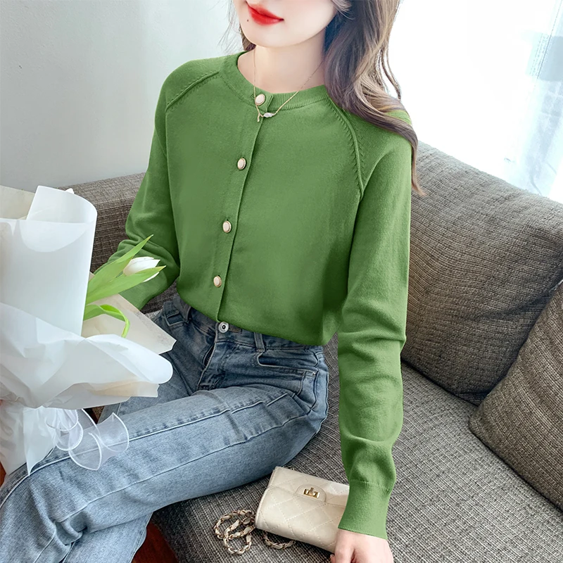 Women Cardigans Sweater O-Neck Spring Autumn Knitted Cardigans Solid Single Breasted Womens Sweaters 2023
Women Cardigans Sweater O-Neck Spring Autumn Knitted Cardigans Solid Single Breasted Womens Sweaters 2023