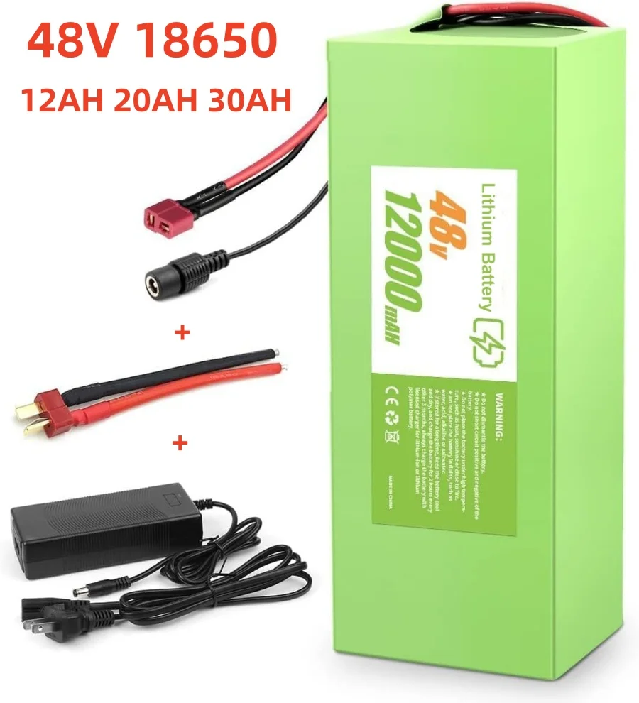 48V 12Ah 20Ah 30Ah 18650 High-Power Li-Ion Battery 30A BMS, for E-bicycles, E-scooters, and motors ranging from 100-2000 watts
48V 12Ah 20Ah 30Ah 18650 High-Power Li-Ion Battery 30A BMS, for E-bicycles, E-scooters, and motors ranging from 100-2000 watts