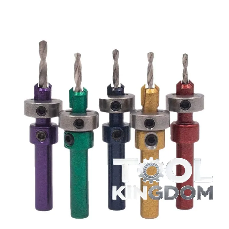 Набор из 5 цветных конических сверл, зенковки для позиционирования при работе по дереву, ступенчатые сверла из карбида для эко-плит
Набор из 5 цветных конических сверл, зенковки для позиционирования при работе по дереву, ступенчатые сверла из карбида для эко-плит