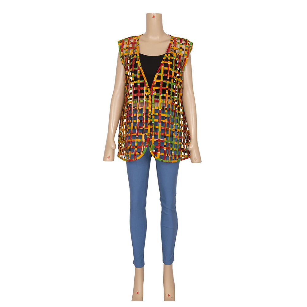 Ankara Knot Braided Tops Vest for Women Outwear Causal Party Vest African Women Clothes WYB733
Ankara Knot Braided Tops Vest for Women Outwear Causal Party Vest African Women Clothes WYB733