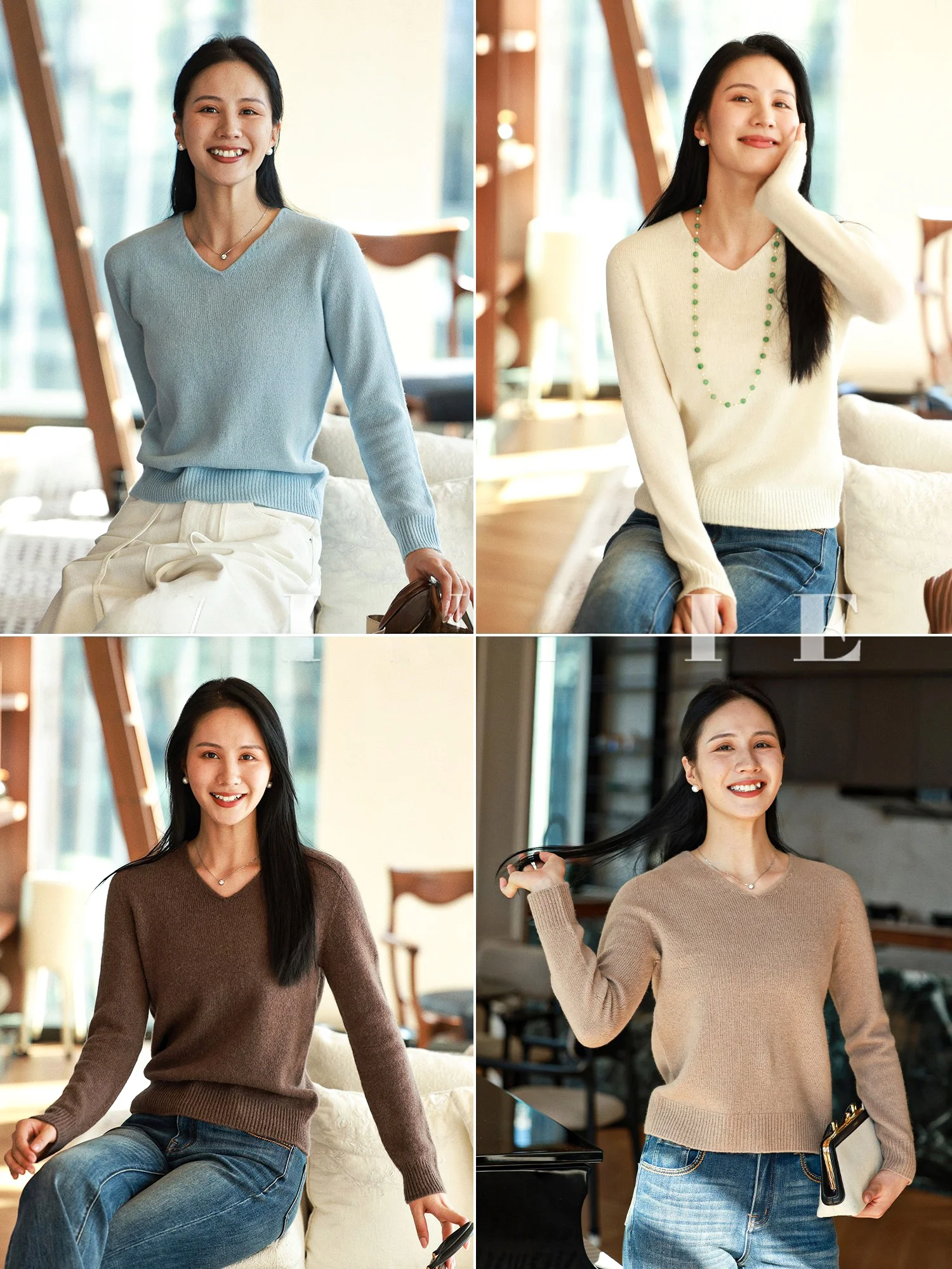 WinnieTang 00% шерсть Sl V-Ne трикотаж многоцветный универсальный свитер для похудения женская мода
WinnieTang 00% шерсть Sl V-Ne трикотаж многоцветный универсальный свитер для похудения женская мода