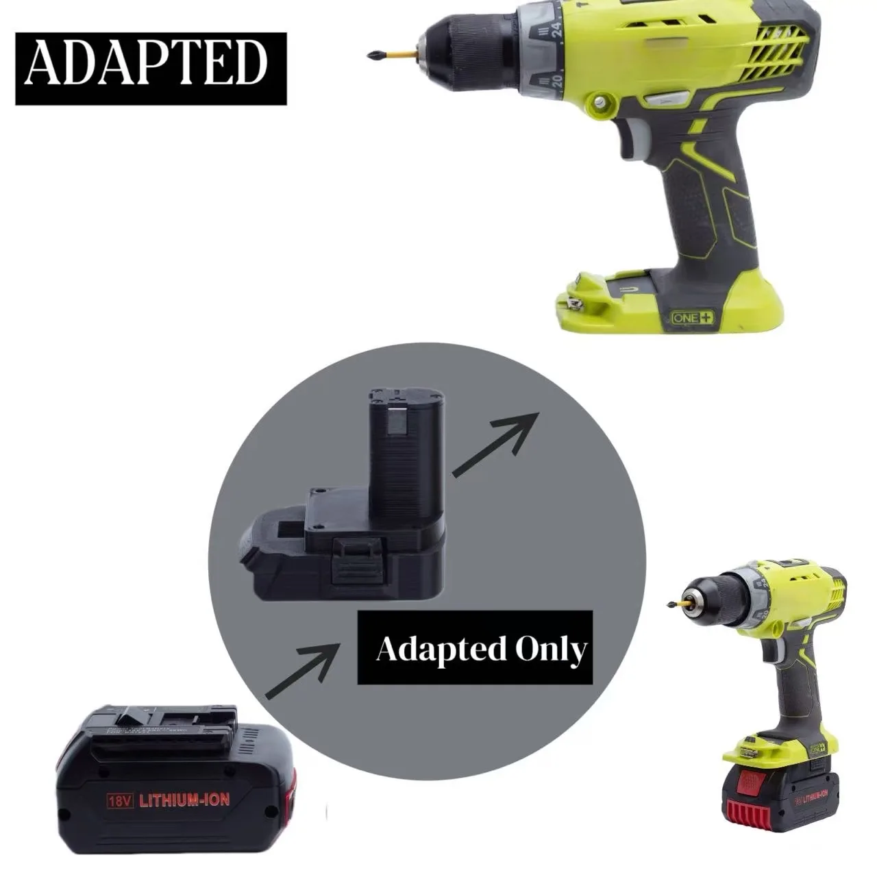 Адаптер аккумулятора для литиевого аккумулятора Bosch 18 В для инструментов Ryobi, конвертер (инструменты и аккумулятор в комплект не входят)
Адаптер аккумулятора для литиевого аккумулятора Bosch 18 В для инструментов Ryobi, конвертер (инструменты и аккумулятор в комплект не входят)