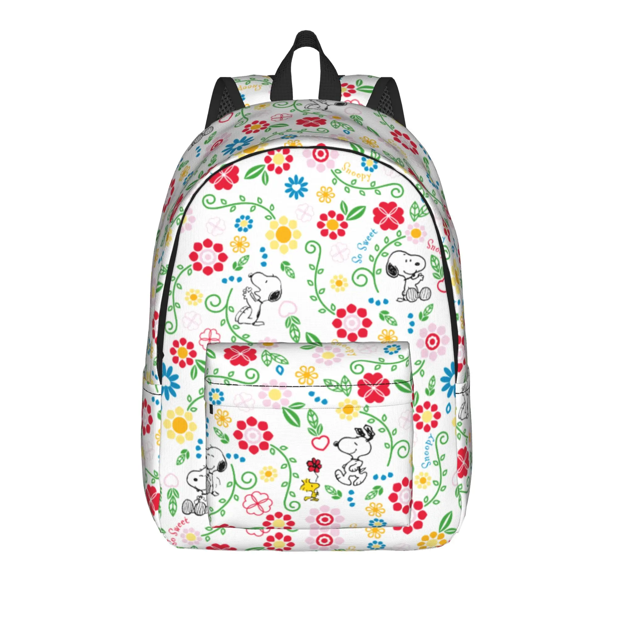 Snoopys So Sweet Flower Pattern Fashion Backpack Durable High School Work Daypack for Men Women Laptop Shoulder Bag
Snoopys So Sweet Flower Pattern Fashion Backpack Durable High School Work Daypack for Men Women Laptop Shoulder Bag