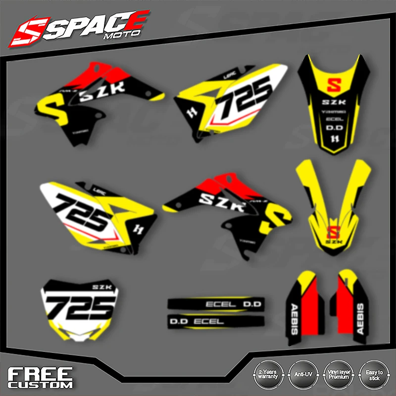 SPACE Custom Motorcycle Graphics Background Decal for SUZUKI 2010 2011 2012 2013 2014 2015-2018 RMZ250 Decals Stickers Kits 007
SPACE Custom Motorcycle Graphics Background Decal for SUZUKI 2010 2011 2012 2013 2014 2015-2018 RMZ250 Decals Stickers Kits 007