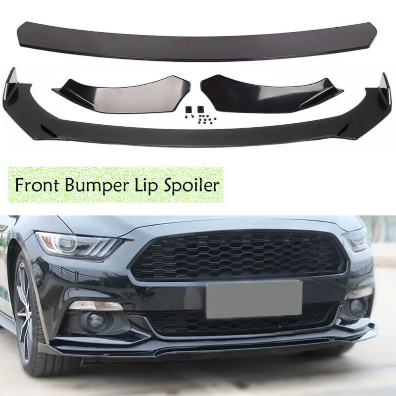 For Ford Mustang Front Bumper Lip Splitter Spoiler Diffuser Body Gloss Black 3PC
For Ford Mustang Front Bumper Lip Splitter Spoiler Diffuser Body Gloss Black 3PC